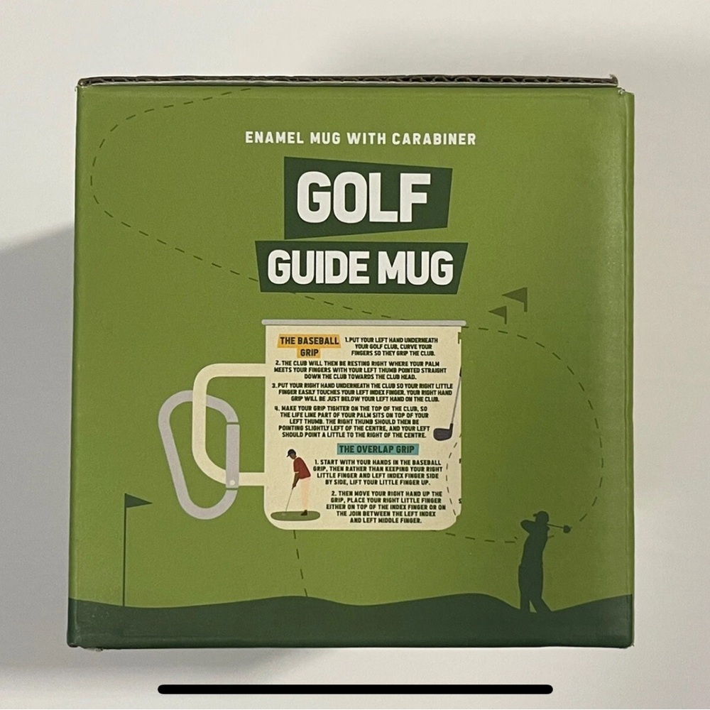 Gift Republic - Golf guide enamel mug with carabiner NIB - Picture 4 of 5